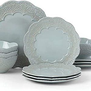 Lenox Chelse Muse Floral 12 Piece Dinnerware Set